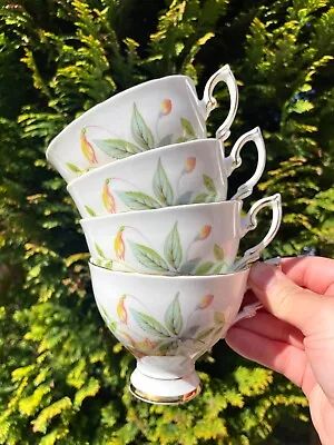 Buy 4x Vintage Royal Standard Tea Cups – Fuchsia Pattern 3057 • 50£