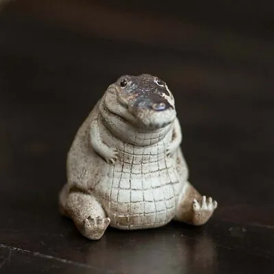 Buy Crocodile Ornaments Tea Pet Alligator Baby Statue Garden Animals Figurine O9G6 • 5.59£