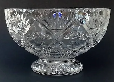 Buy Jaylynne Lead Crystal Cut Glass Pedestal Fruit Bowl 20 Cm Diameter • 24.99£