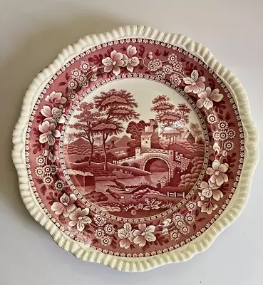 Buy Antique 1920 SPODE COPELAND China Spode Towers LARGE PINK Plate Old Mark • 28.46£