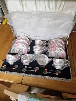 Buy Royal Albert Lady Carlyle Fine Bone China Porcelain A Set Of 6  With Spoons • 200£
