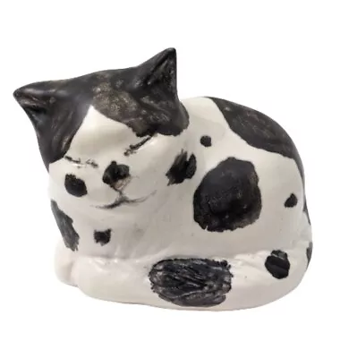 Buy Paula Humphris Vintage Cornish Art Studio Pottery Ceramic Sleeping Cat • 13.99£
