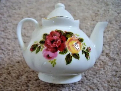 Buy Collectable Fine China Porcelain Miniature Tea Pot,Cottage Rose • 10£