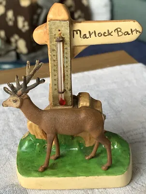 Buy  Vintage Manor Ware Matlock Bath Thermometer & Britains Deer Souvenir. VGC. • 6.99£