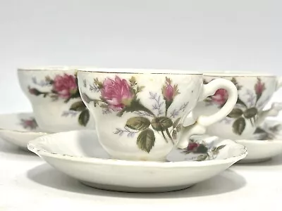 Buy 3 Vintage Moss Rose Tea Cup Children's Tea Set Made In Japan • 19.30£