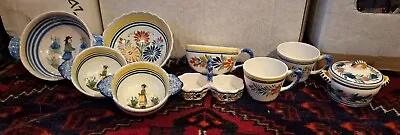 Buy Henriot HB Quimper Ware Vases Plates Bowl Plaque Dish Tulip Breton Pottery • 12£