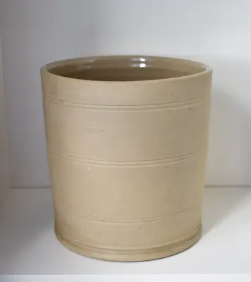 Buy Vintage Large Stoneware Storage Pot Utensil Jar Plant Pot Flower Pot (N) • 20£