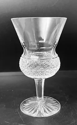 Buy Edinburgh Crystal Thistle Plain Cut White Wine Glass A/F • 12.50£