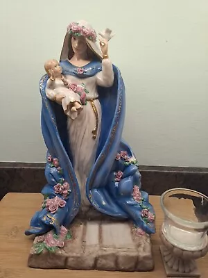 Buy Virgin Mary Of Spring Votive Figurine Franklin Mint • 29.99£