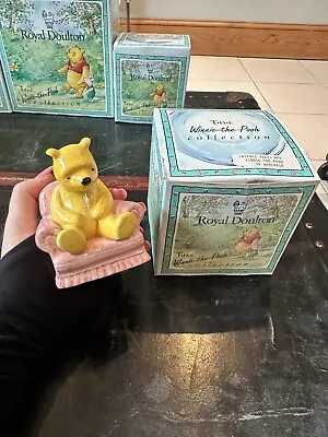 Buy Royal Doulton Winnie The Pooh In Armchair Figurine 70 Yrs Of Disney New With Box • 20£