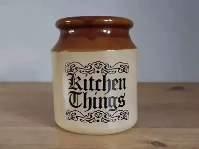 Buy Moira Kitchen Things Utensils Pot (like Pearsons Of Chesterfield) Pottery Jar • 6.99£