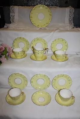 Buy 10725! Lovely Vintage Old Royal Tea Set Hand Painted Yellow C1930-41 • 30£