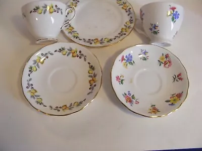 Buy Vintage Original Cups And Saucers/plates. Royal Vale Bone China, Ridgway Potteri • 4.99£
