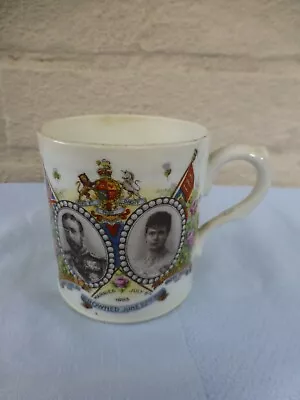 Buy King George V. Coronation Mug. 1911. Isle Of Portland. Dorset. Paragon Pottery • 7£