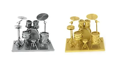 Buy Metal Drum Set Miniature Metal Model Kits 3D Laser Cut Metal DIY Instrument Gift • 10.75£
