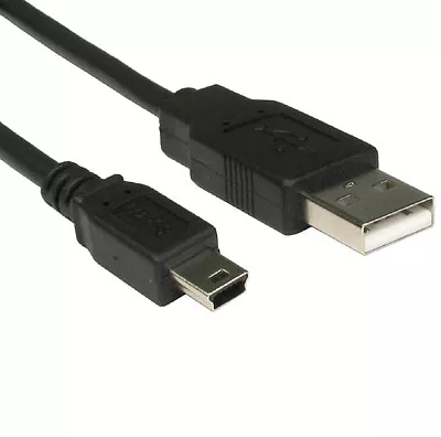 Buy 1.8m Mini USB Cable USB To Mini USB Lead Type A To 5 Pin Mini B 2m • 2.49£