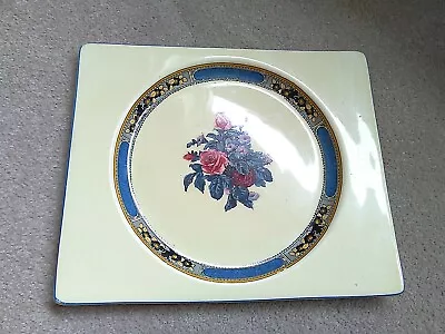 Buy Vintage Clarice Cliff The Biarritz Royal Staffordshire Yellow Rectangular Plate • 9.95£