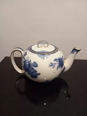 Buy Doulton Burslem Gloire De Dijon Teapot Antique Blue White  • 195£