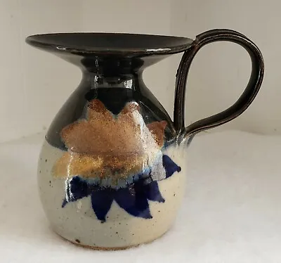 Buy Art Pottery Candle Holder Handmade Black Gray Cobalt Rust Handmade Stoneware • 38.08£