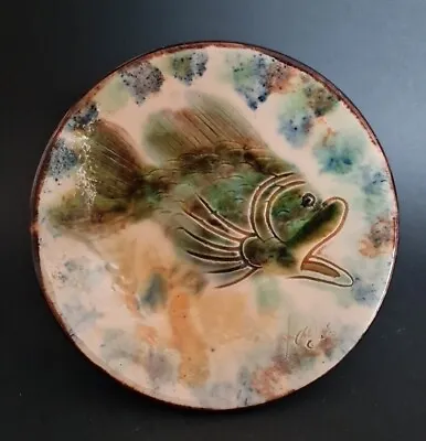 Buy Vintage Puigdemont? Spanish Ceramic Pottery Fish Wall Plate 18cm Diameter • 19.99£