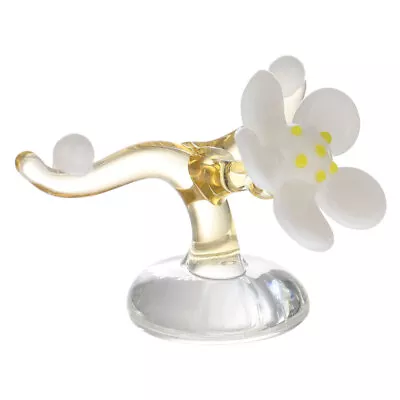Buy Desktop Crystal Ornament Crystal Plant Adornment Glass Flower Ornaments • 6.99£