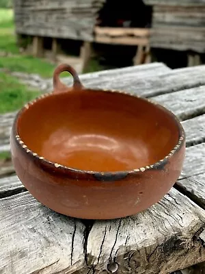 Buy Vintage Handmade Mexican Red Ware Pottery Bowl • 7.68£
