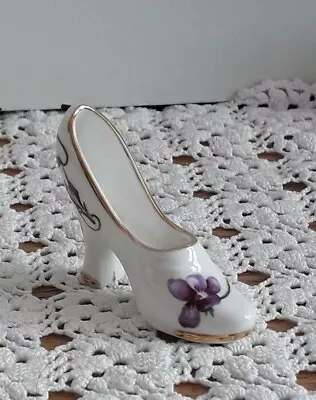 Buy Ammersley Bone China Miniature Flower Shoe  • 9£