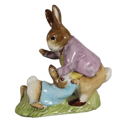 Buy Vintage Beswick Beatrix Potter Figurine  Mr Benjamin Bunny & Peter Rabbit  1975 • 9.95£