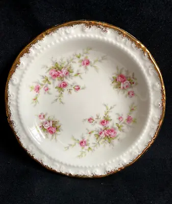Buy Vintage Paragon Victoriana Rose Pin Dish Trinket Tray  With Gold Accents • 10£