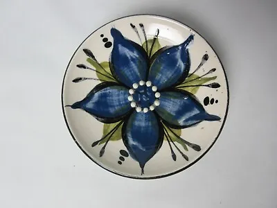 Buy Alvingham Pottery Decorative Small White Dish With Large Blue Flower 1969  • 10£
