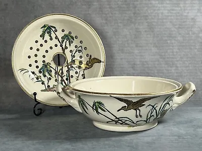 Buy Incredibly Rare Copeland Early Victorian C1850 Porcelain 'Egrets' Sponge Dish • 125£