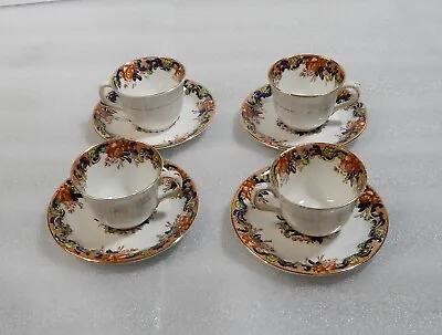 Buy FOUR Antique C1896 John Maddock & Sons Demitasse Cups Saucer Majestic England • 19.18£