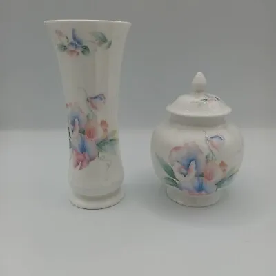 Buy Aynsley Little Sweetheart Collection Vase And Jar With Lid Quality Fine China  • 19.99£