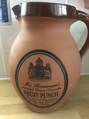 Buy Mr Brannam`s Celebrated Devon Terracotta Fruit Punch Jug 20cm • 6£