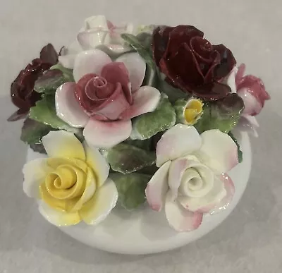 Buy Royal Doulton Bone China Flower Posy Vase Roses Hand Painted Nostalgic Romantic • 14.99£