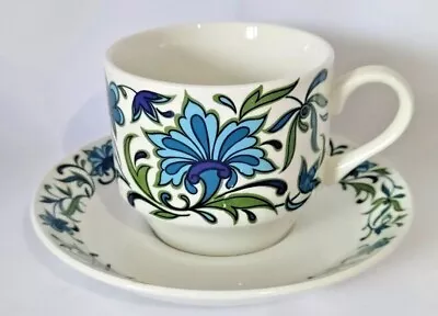 Buy Midwinter Spanish Garden - Vintage Breakfast Cup And Saucer Set Green And Blue • 9.94£