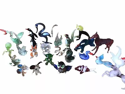 Buy Mixed Job Lot Vintage 1970's Coloured Glass Animal Ornaments Free Postage • 8.75£
