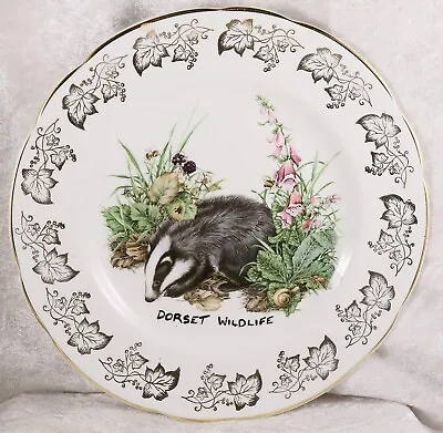 Buy Argyle Dorset Wildlife China Plate Featuring A Badger 8 Inches Across • 5£