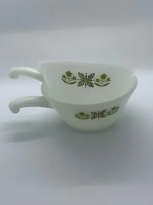Buy Vintage Soup Bowl Meadow Green Anchor Hocking X 2 ~ VGC • 9.99£