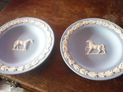 Buy 2 Fantastic Wedgewood  Small Dishes  Jasperware Showing Horses • 8£