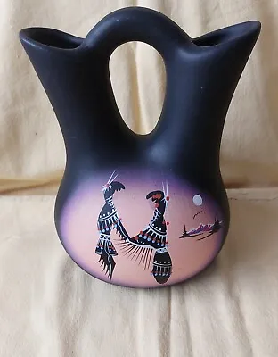 Buy Unique And Exquisite Native American Pottery Vase, Handmade, Signed, VGC • 19.95£