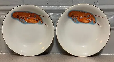 Buy Digoin & Sarreguemines Of France Vintage Fine Lobster Plates X2 • 17.95£