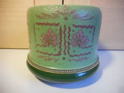 Buy Art Deco Lovatts Langley Ware Green Stoneware Tobacco Jar Patent No 8687 1930s • 5£