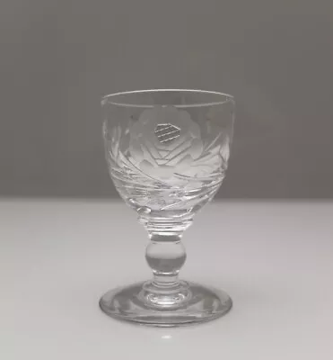 Buy Royal Brierley Crystal Rose Cut Cordial Glass Or Glasses 2 5/8  6.7cm Tall 1st • 10.99£