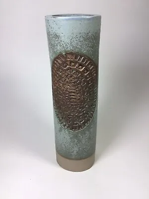Buy Vintage Mid Century Padarn Pottery Welsh Studio Pottery Cylinder Vase • 22£