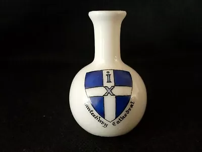 Buy Crested China - CANTERBURY CATHEDRAL Crest - Long Neck Vase - Clifton China. • 5£