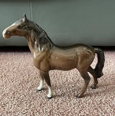 Buy BESWICK Pony Head Up Model 1197 Brown Gloss RARE - Excellent Vintage Condition • 32.50£