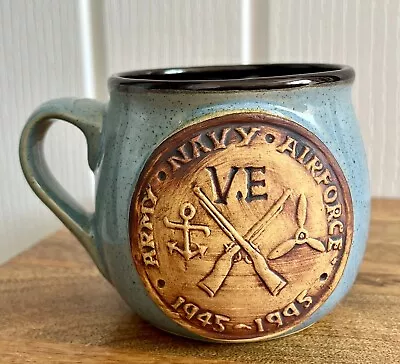 Buy Nick Edwards Ceramics - Fired In Wales Pottery Mug Cup - Army Navy Airforce VE • 10£
