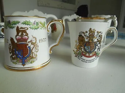 Buy Two Commemorative Mugs QE2 Silver Jubilee  • 6.95£