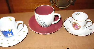 Buy Collection Of Demitasse Cups And Saucers .Limoges , Konitz ,Carlton Ware • 28£